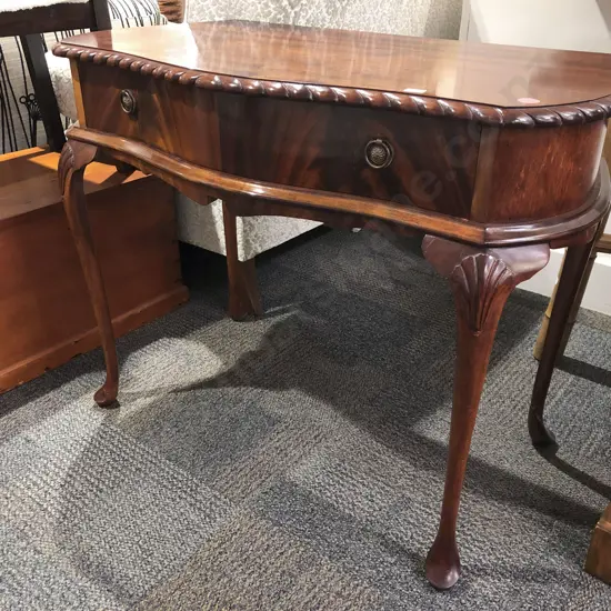 Reproduction Mahogany Hall Table