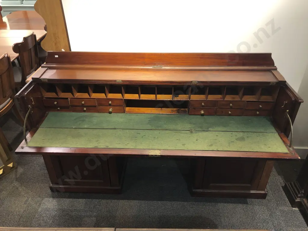 Large Antique Mahogany Secretaire Image 1++