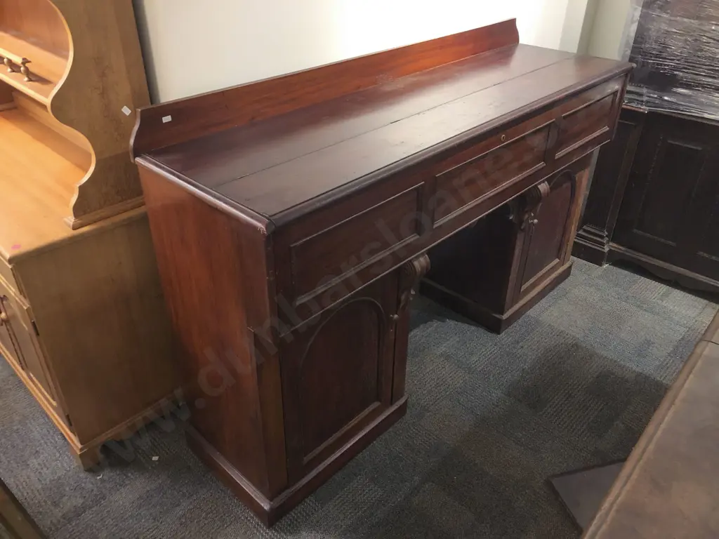 Large Antique Mahogany Secretaire Image 1++