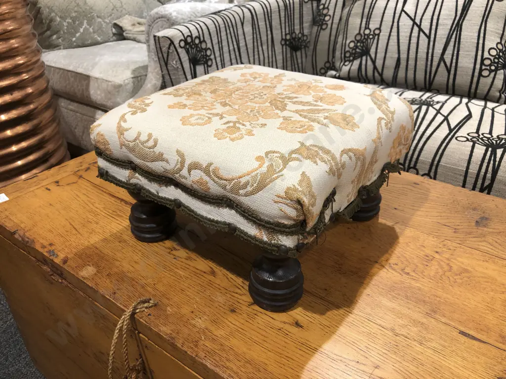 Small Upholstered Footstool Image 1++