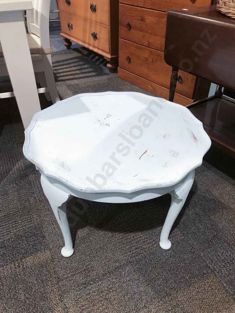 Painted Circular Coffee Table Image 1++