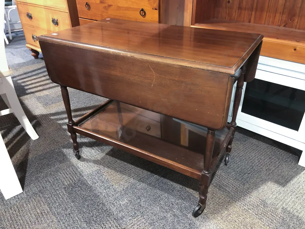 Drop Leaf Tea Trolley Image 1++