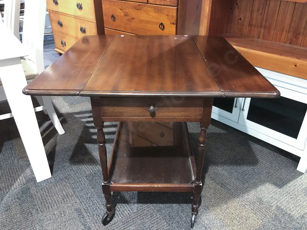 Drop Leaf Tea Trolley Image 1++