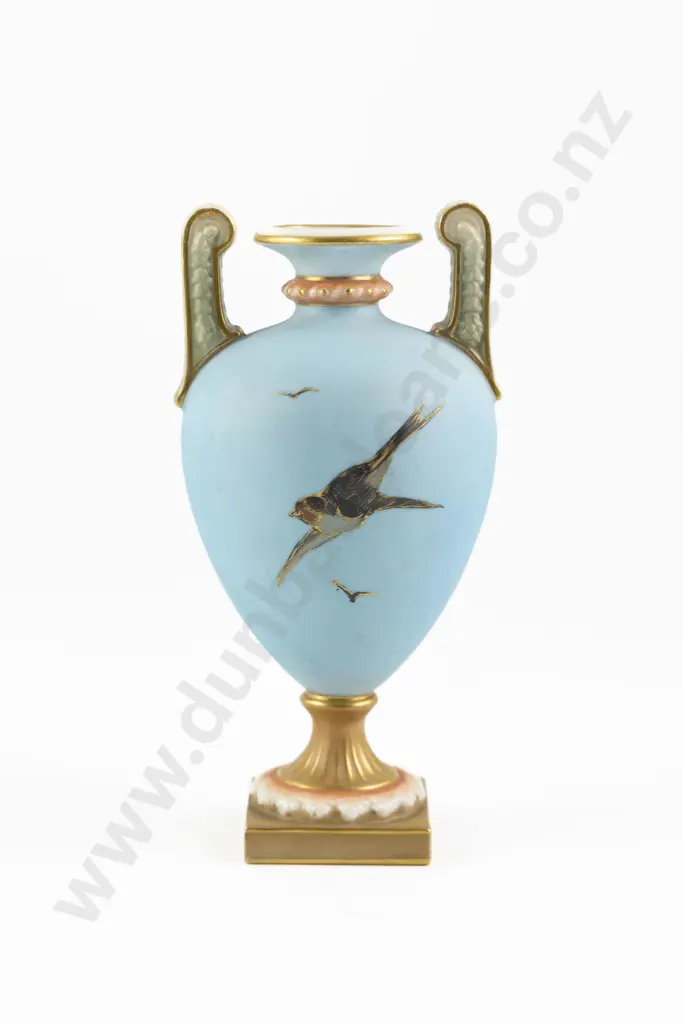 Royal Worcester Two Handled Vase Image 1++