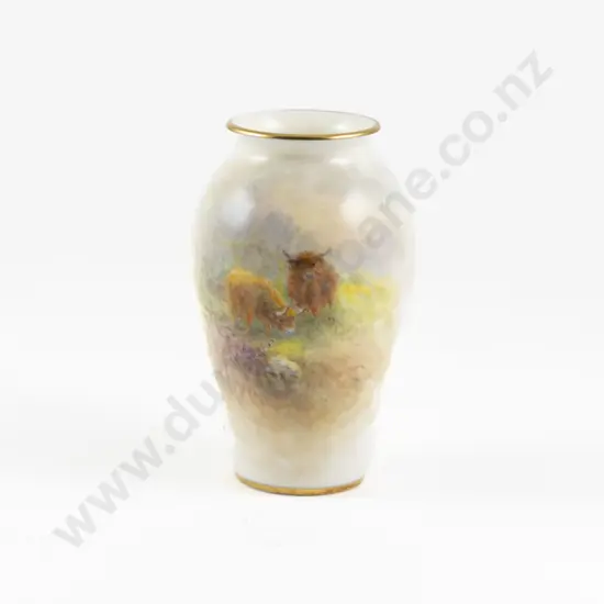Royal Worcester Ovoid Posy Vase