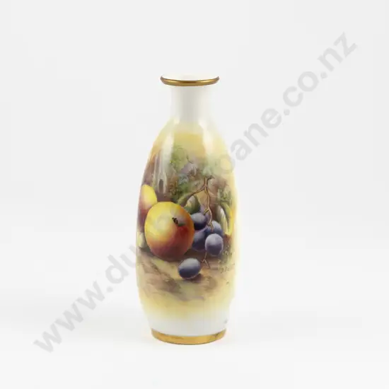 Royal Worcester Hand Painted Vase
