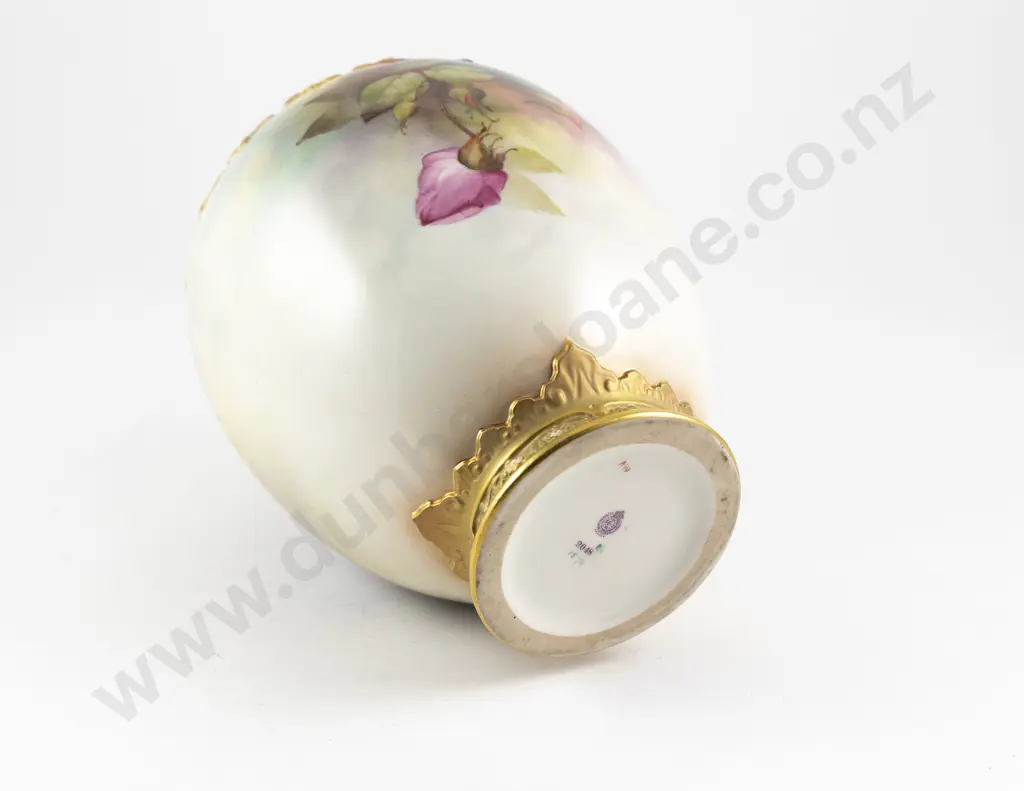 Royal Worcester Hand Painted Vase Image 1++