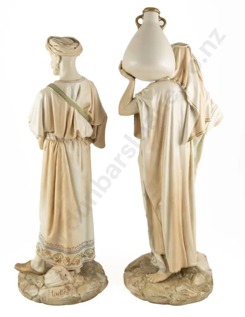 Pair Royal Worcester Cairo Water Carriers Image 1++