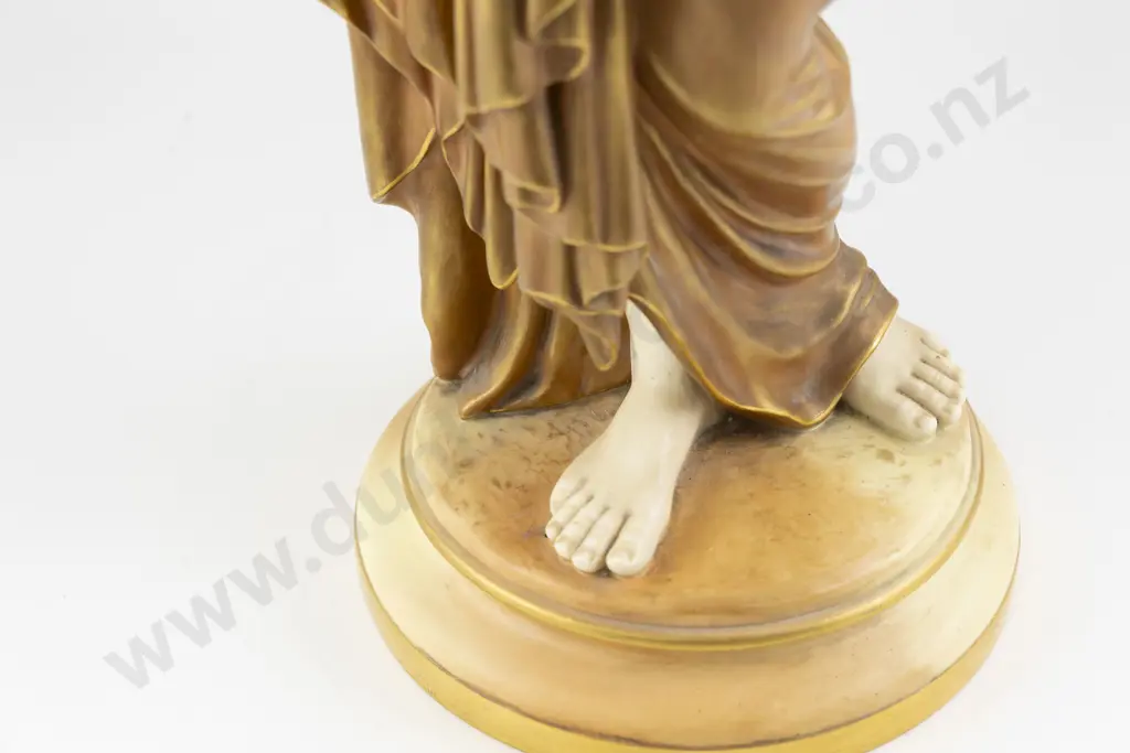 Late C19th Royal Worcester Figure of a Grecian Water Carrier Image 1++