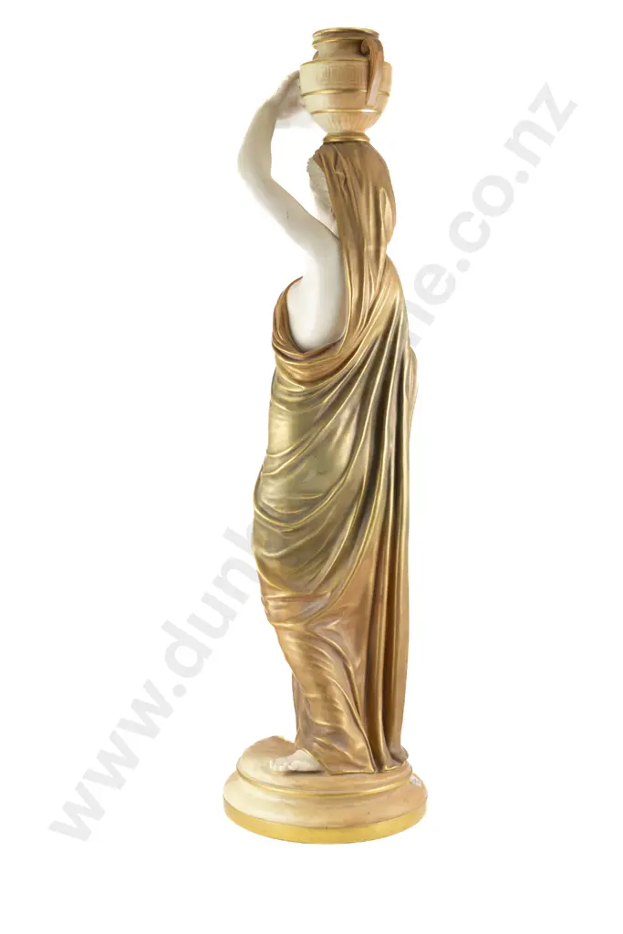Late C19th Royal Worcester Figure of a Grecian Water Carrier Image 1++