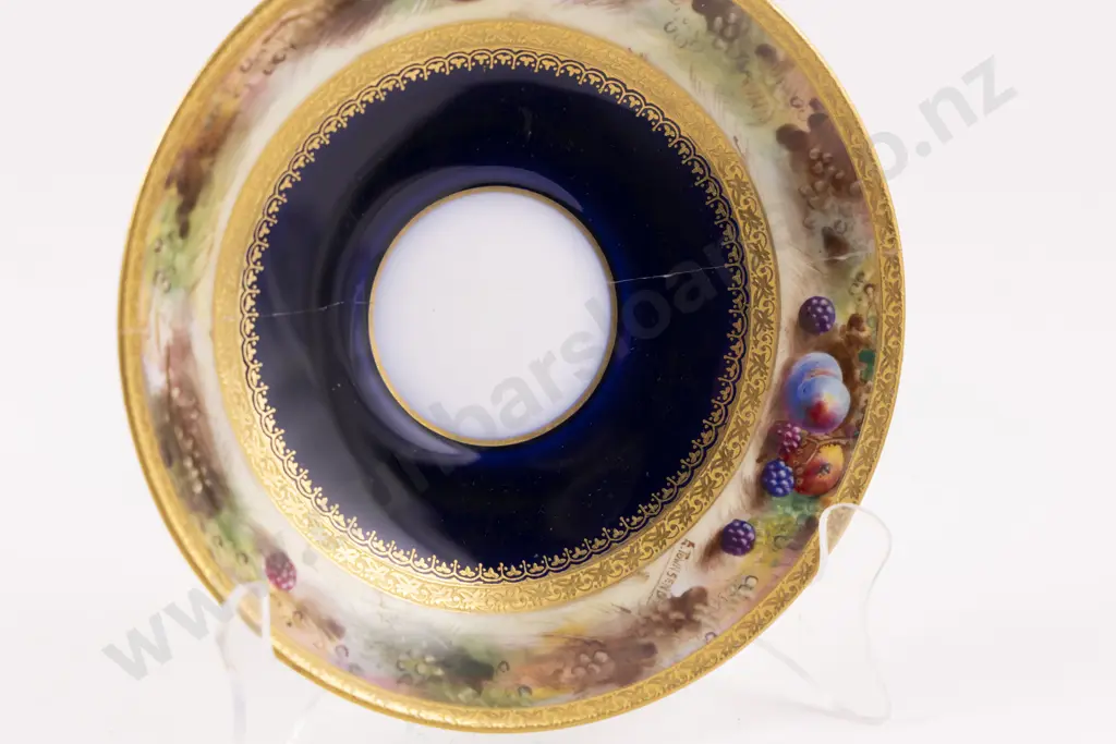 Royal Worcester Hand Painted Tea Cup and Saucer Image 1++