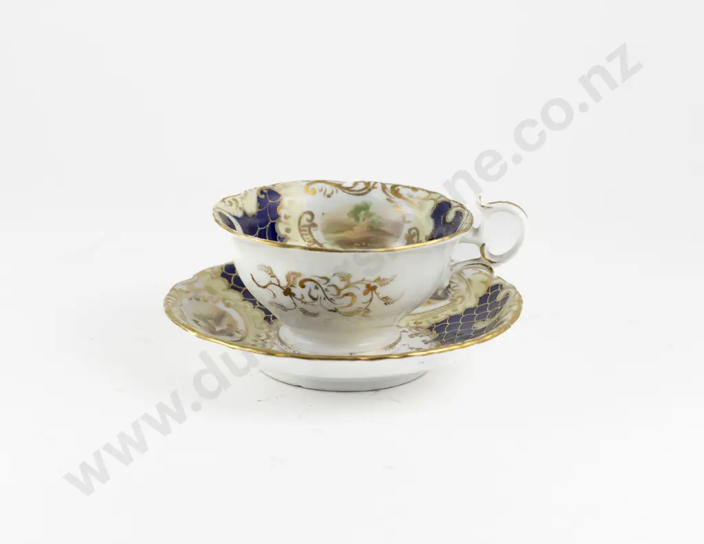 Grainger Worcester Breakfast Tea Cup and Saucer Image 1++