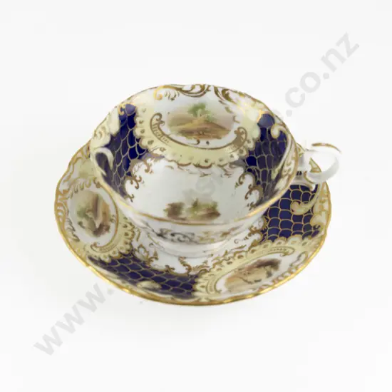 Grainger Worcester Breakfast Tea Cup and Saucer