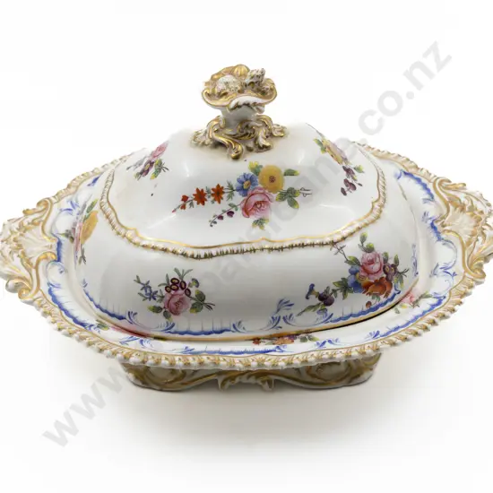 Early C19th Coalport Tureen and Cover