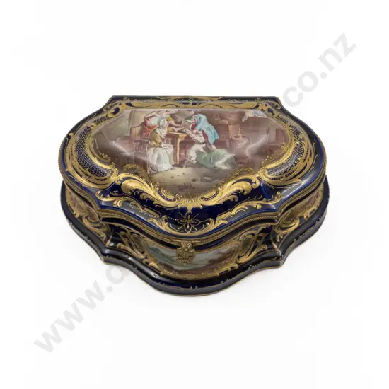 C19th French Sevres Pattern Jewel Casket