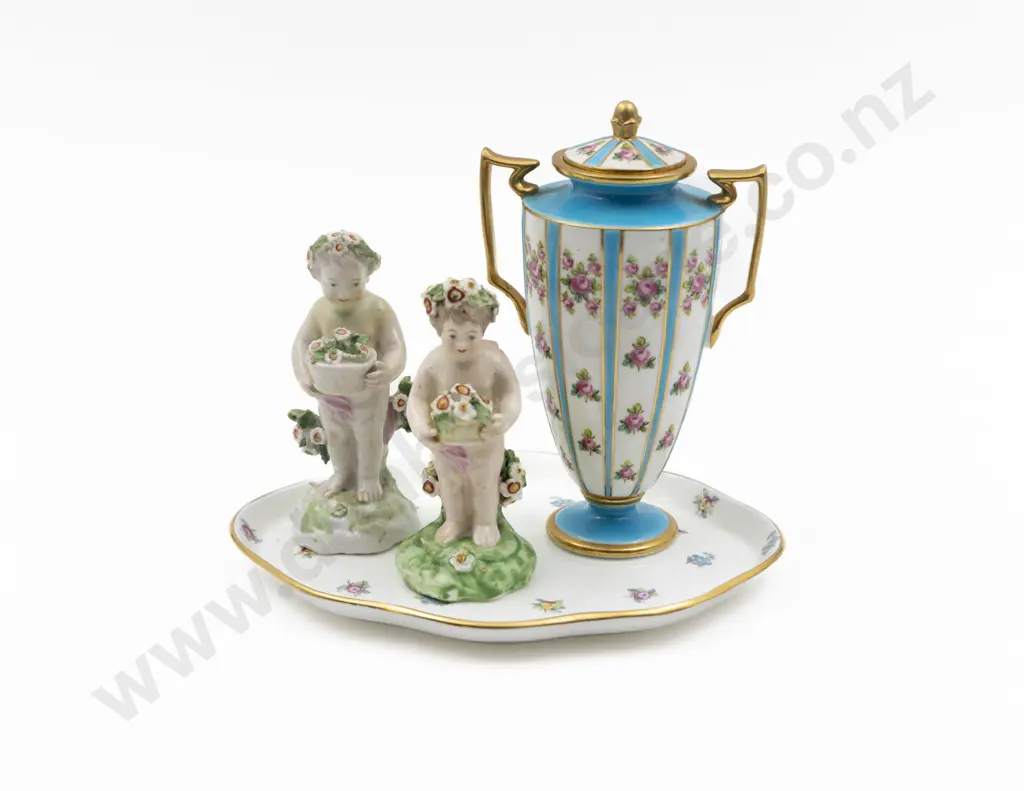 C1920 Minton Posy Urn and Cover Image 1++
