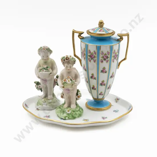 C1920 Minton Posy Urn and Cover