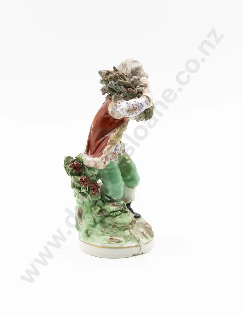 Early C19th Allegorical Derby Porcelain Figure Of Autumn Image 1++