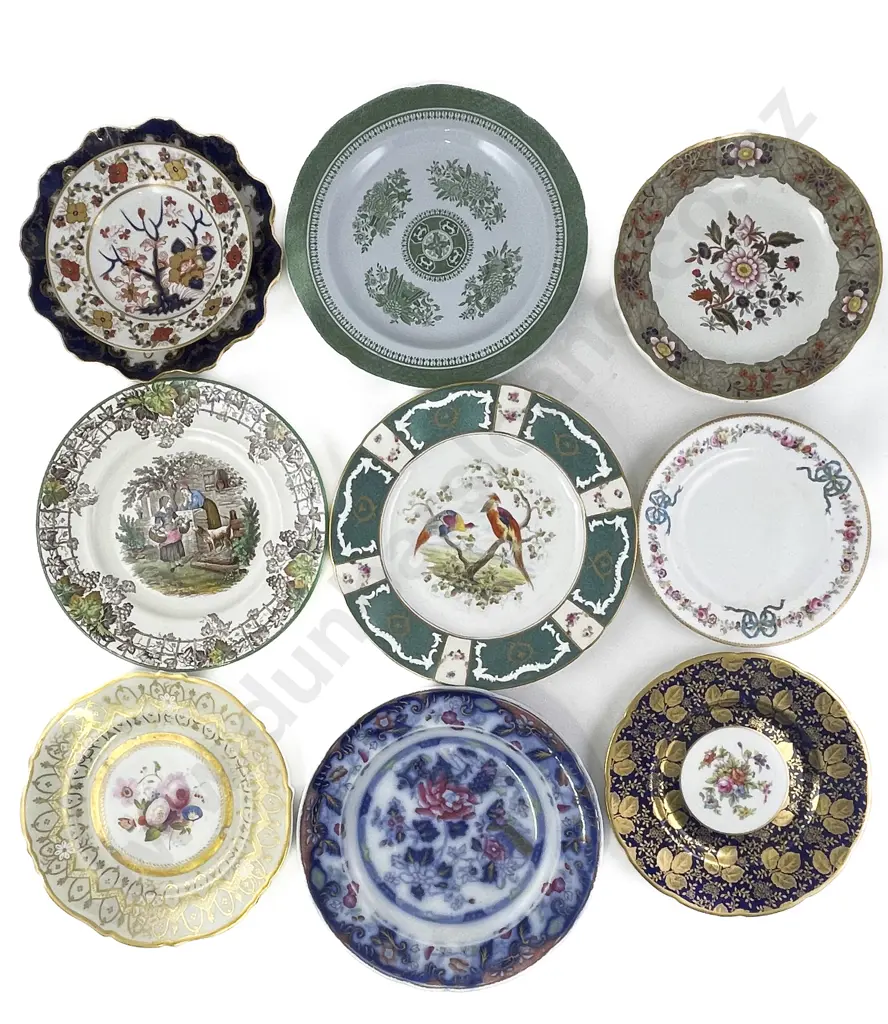 Collection Eleven C19th English Various Potteries Plates Image 1++