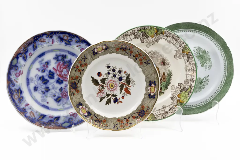 Four Late C19th Copeland Plates Image 1++