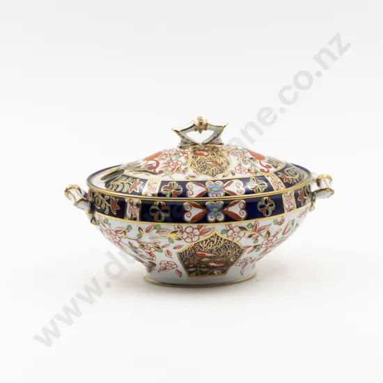 C20th Royal Crown Derby Sauce Tureen and Cover