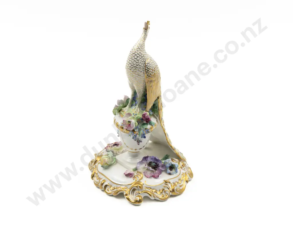 Royal Crown Derby Figure of a Peacock Image 1++