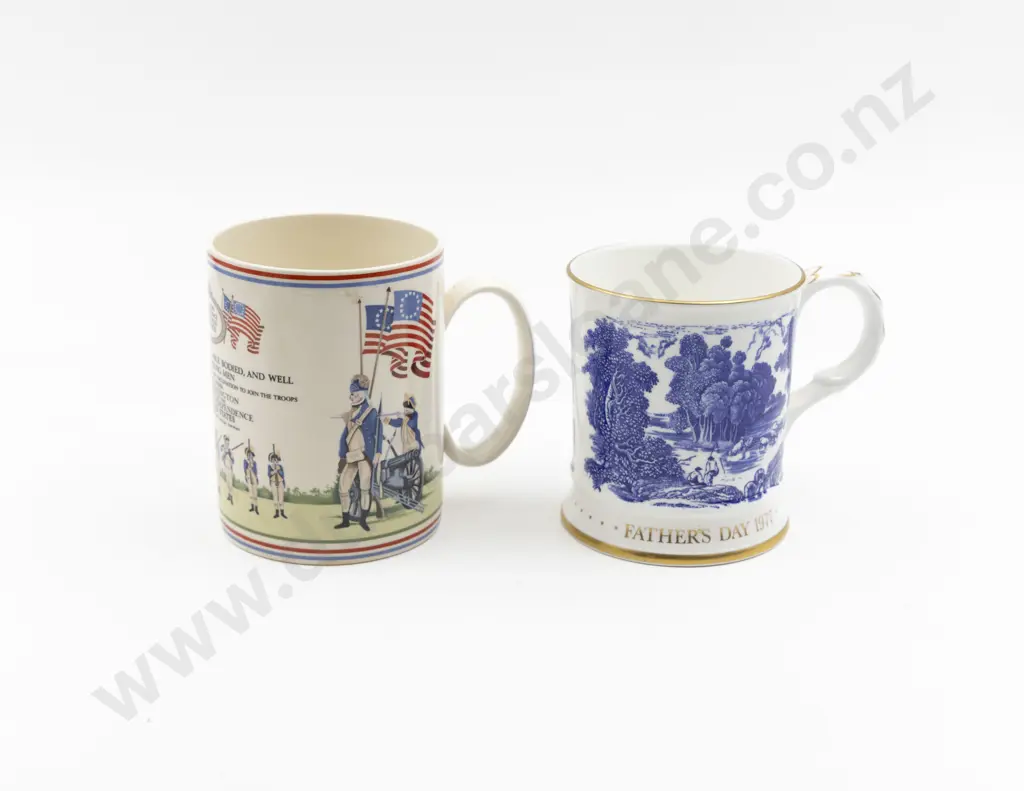Coalport and Wedgwood Commemorative Pint Mugs Image 1++