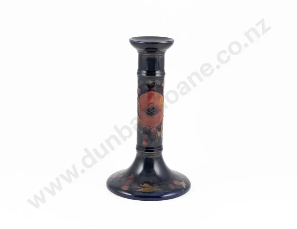 Walter Moorcroft Pomegranate Pattern Candlestick Image 1++