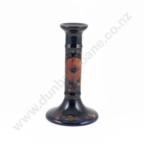 Walter Moorcroft Pomegranate Pattern Candlestick