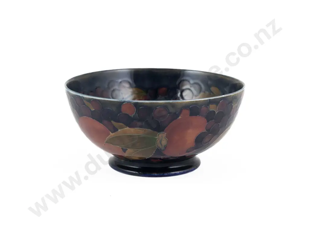 Walter Moorcroft Pomegranates Pattern Footed Circular Bowl Image 1++