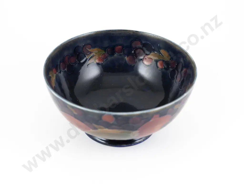 Walter Moorcroft Pomegranates Pattern Footed Circular Bowl Image 1++