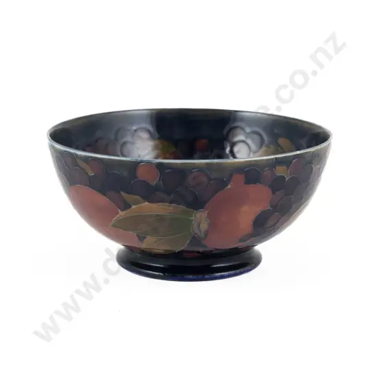 Walter Moorcroft Pomegranates Pattern Footed Circular Bowl