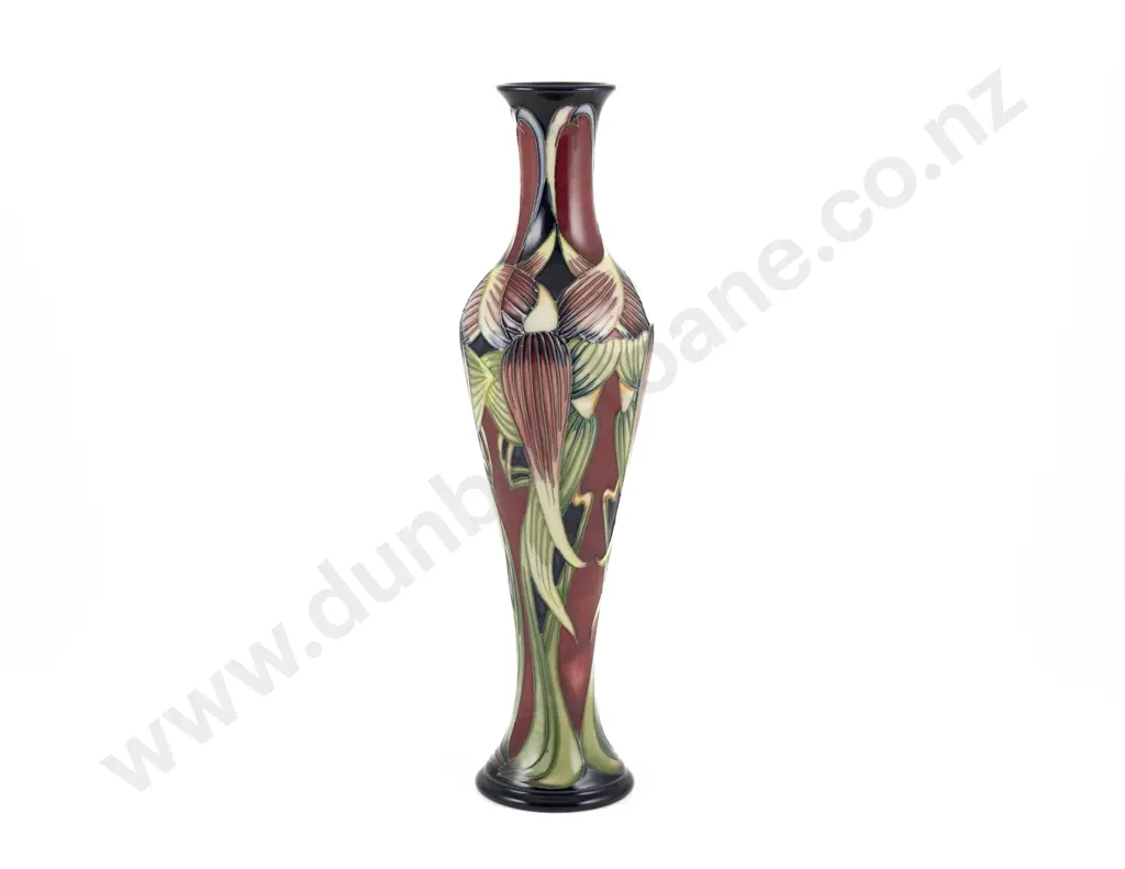 Modern Moorcroft Trinity Pattern Vase Designed By Philip Gibson Image 1++