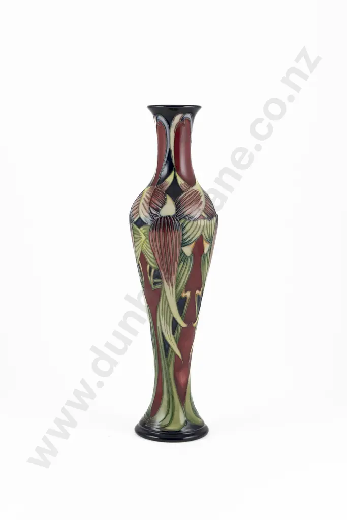Modern Moorcroft Trinity Pattern Vase Designed By Philip Gibson Image 1++