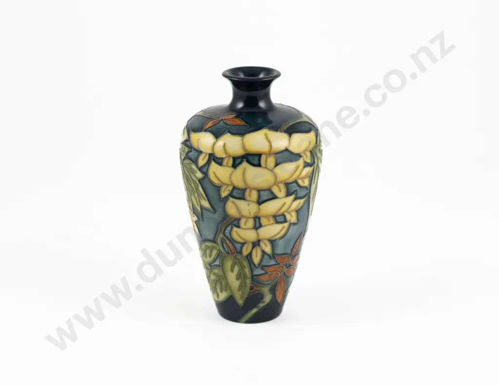 Modern Moorcroft Wisteria Pattern Vase Designed By Philip Gibson Image 1++