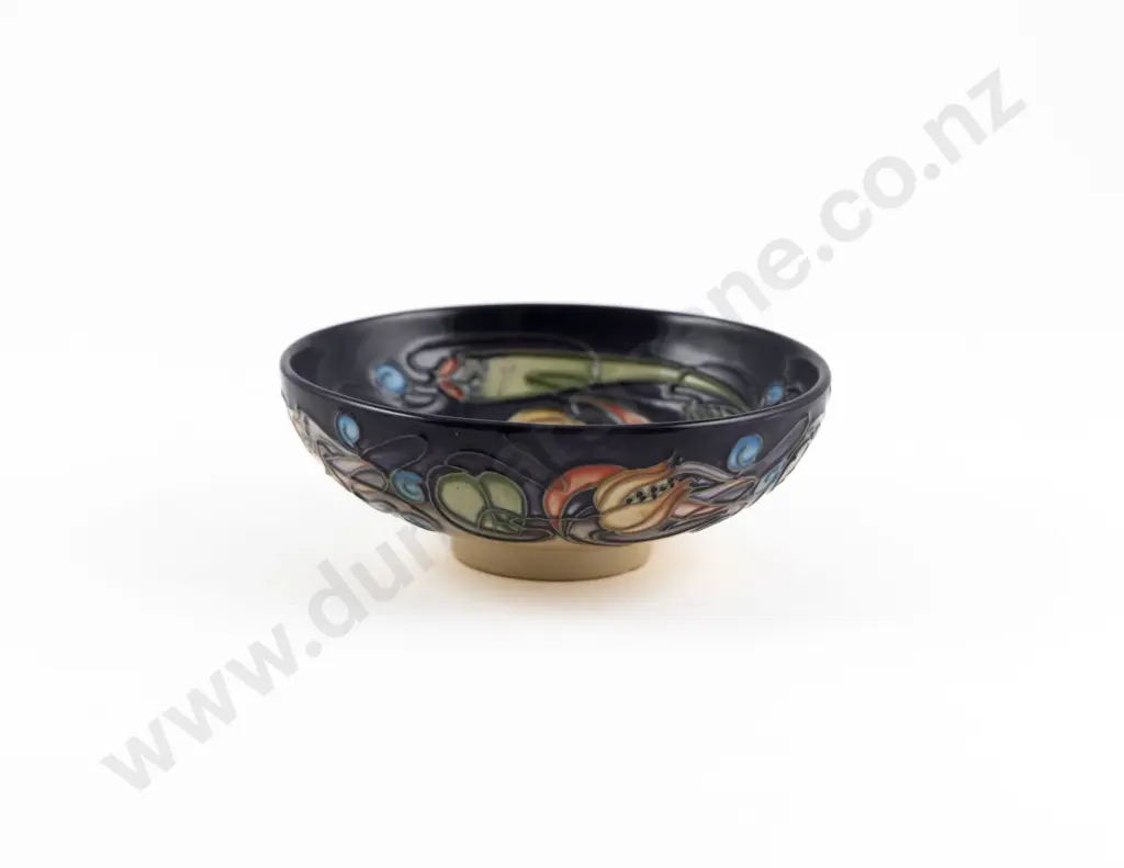 Modern Moorcroft Celtic Web Pattern Footed Bowl Image 1++
