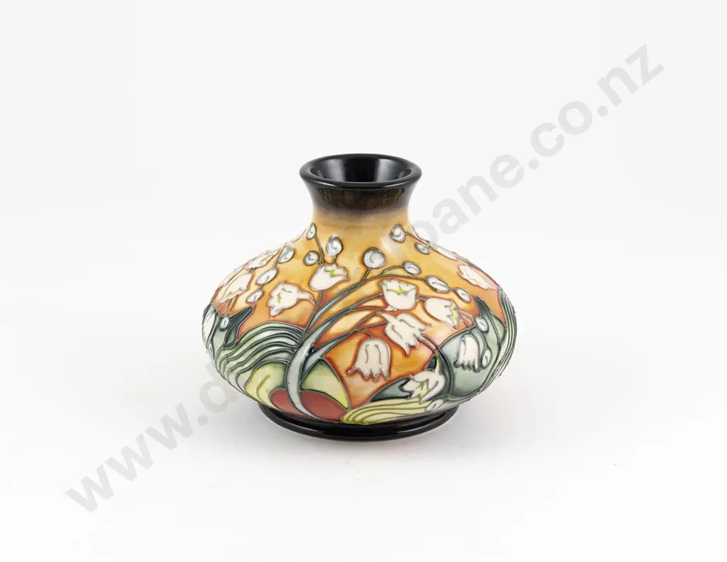 Modern Moorcroft Lily Of The Valley Pattern Vase Image 1++