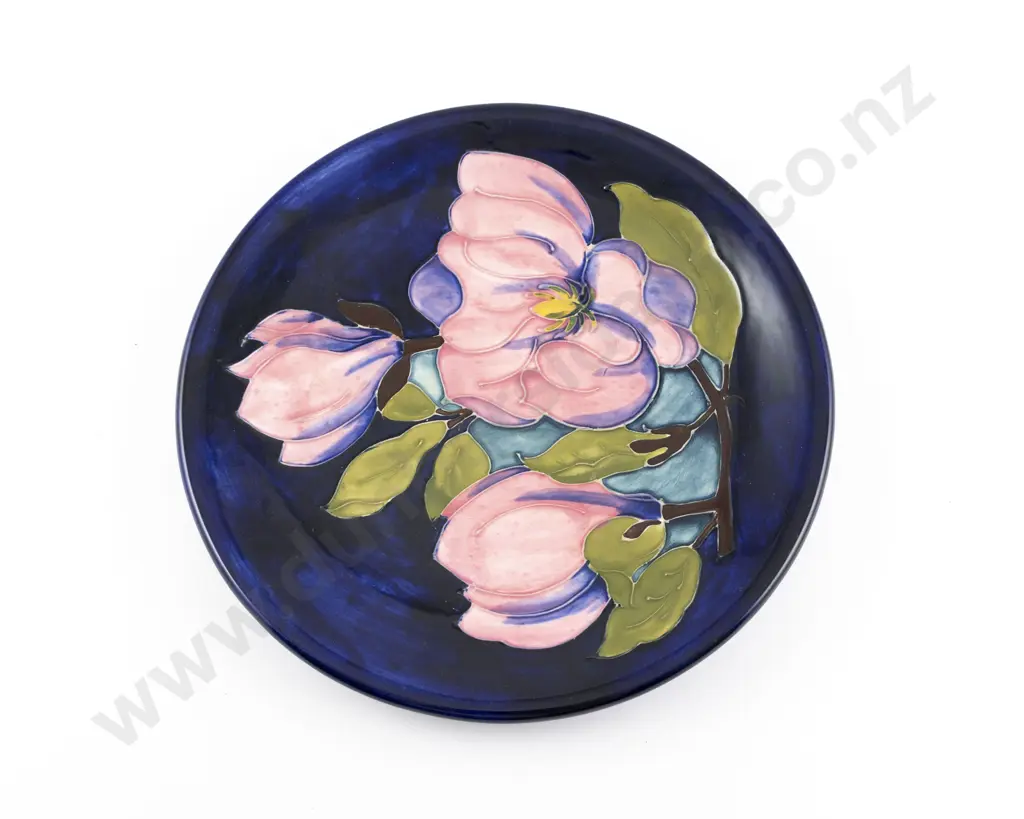 Walter Moorcroft Magnolia Pattern Plate Image 1++
