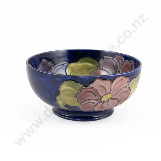 Walter Moorcroft Anemones Pattern Footed Circular Fruit Bowl