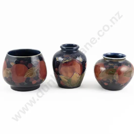 William Moorcroft Pomegranates Pattern Ovoid Vase