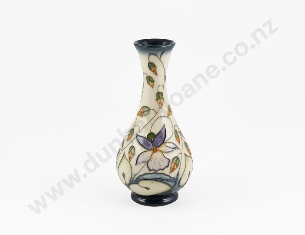 Modern Moorcroft Sweet Thief Pattern Baluster Vase Designed By Rachel Bishop Image 1++