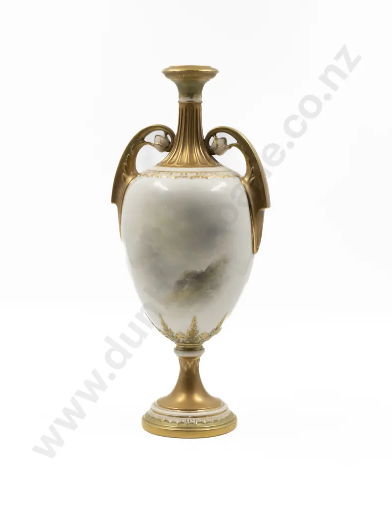 Royal Worcester Hand Painted Vase Image 1++