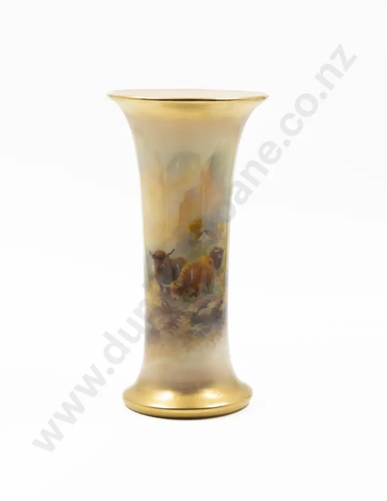Royal Worcester Hand Painted Vase Image 1++
