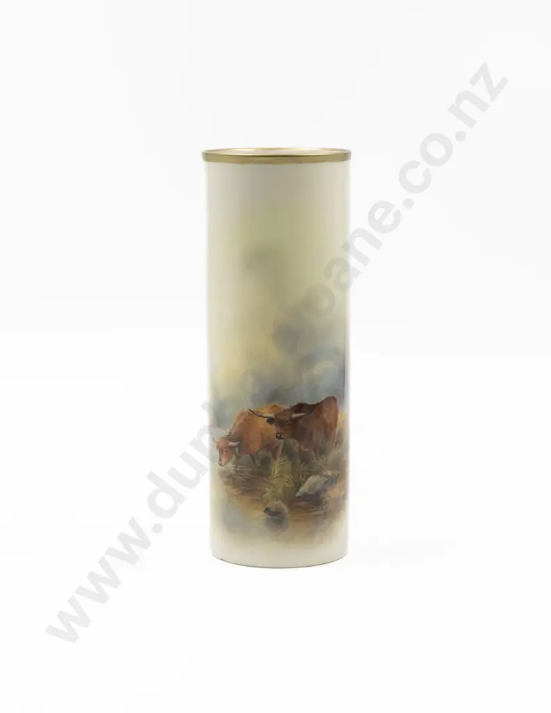 Royal Worcester Hand Painted Vase Image 1++