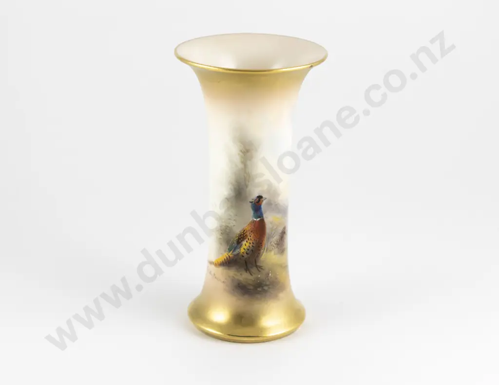 Royal Worcester Hand Painted Vase Image 1++