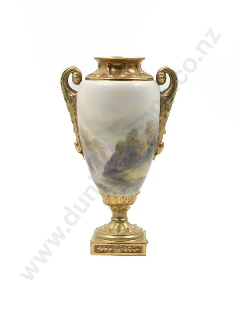 Royal Worcester Hand Painted Vase Image 1++
