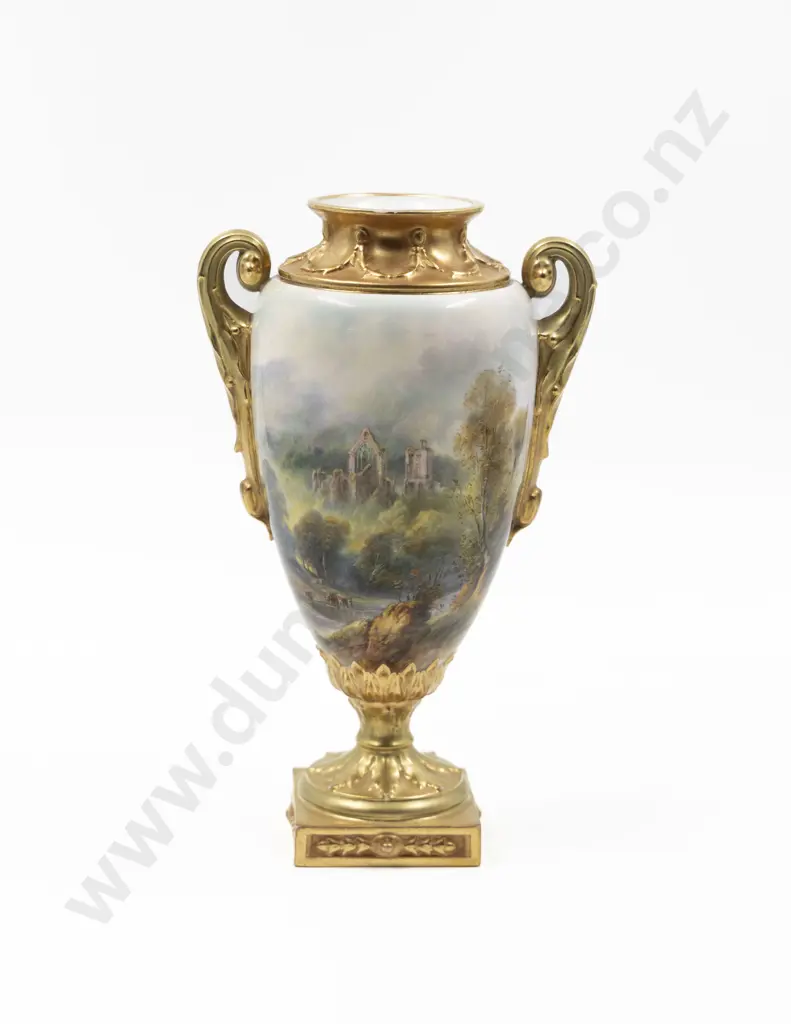 Royal Worcester Hand Painted Vase Image 1++