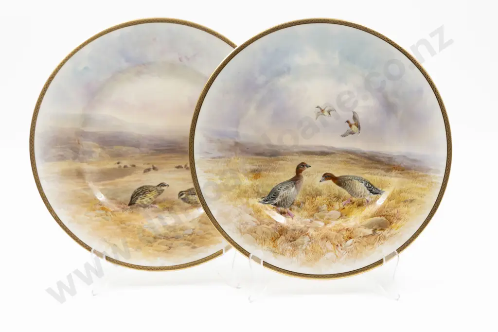 Pair Royal Doulton Cabinet Plates Image 1++