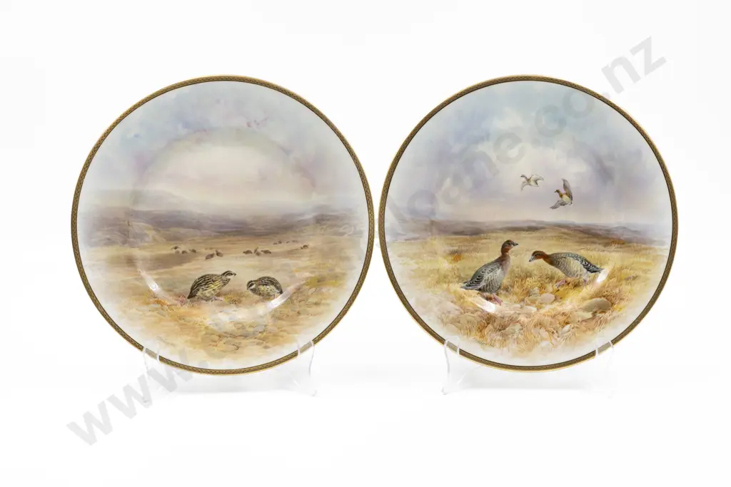 Pair Royal Doulton Cabinet Plates Image 1++