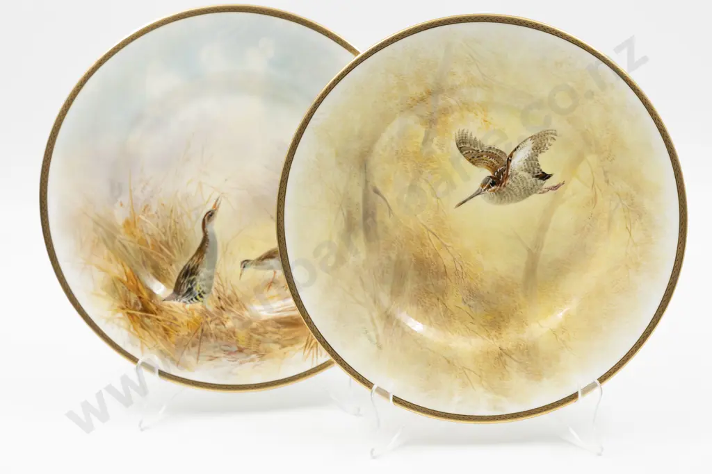Pair Royal Doulton Cabinet Plates Image 1++
